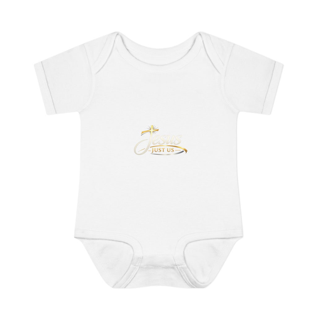 Infant Bodysuit — "Not Perfect Just Covered" Minimal Baby Onesie