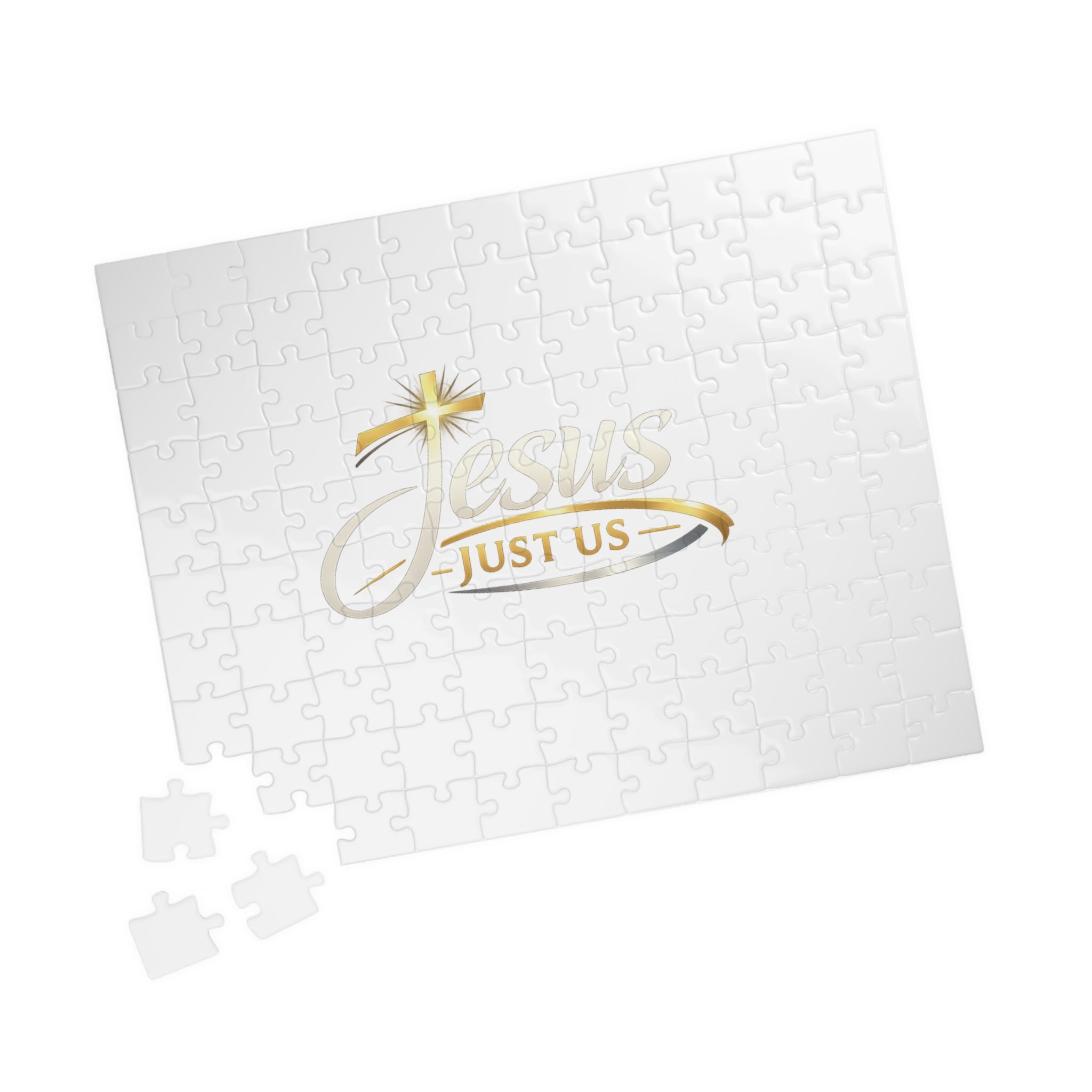 Star & Script Custom Puzzle — "Just Us" Gold Design (110–1014 pcs)