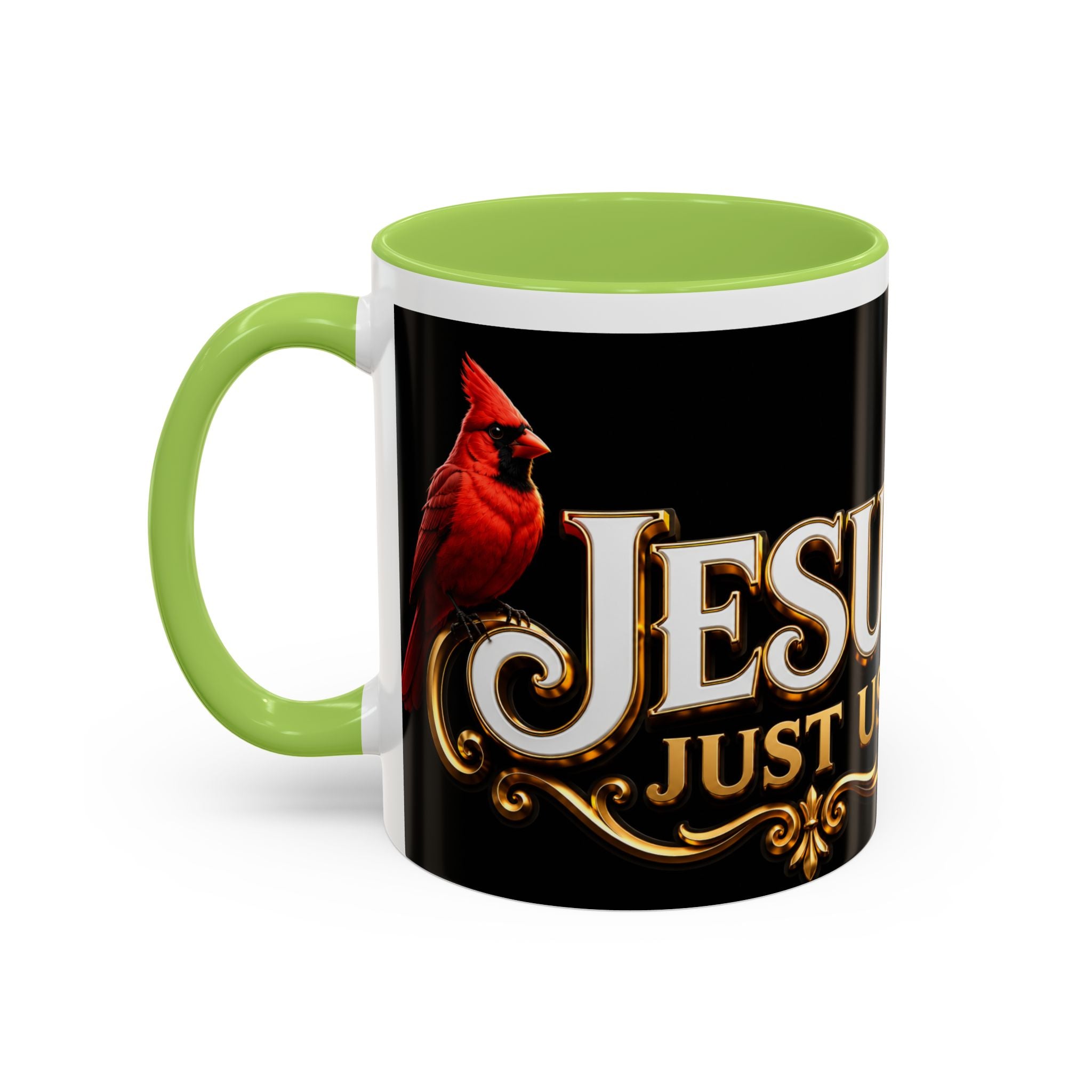 Jesus Trusts Us Coffee Mug — Bluebird Faith Accent Mug (11/15oz)