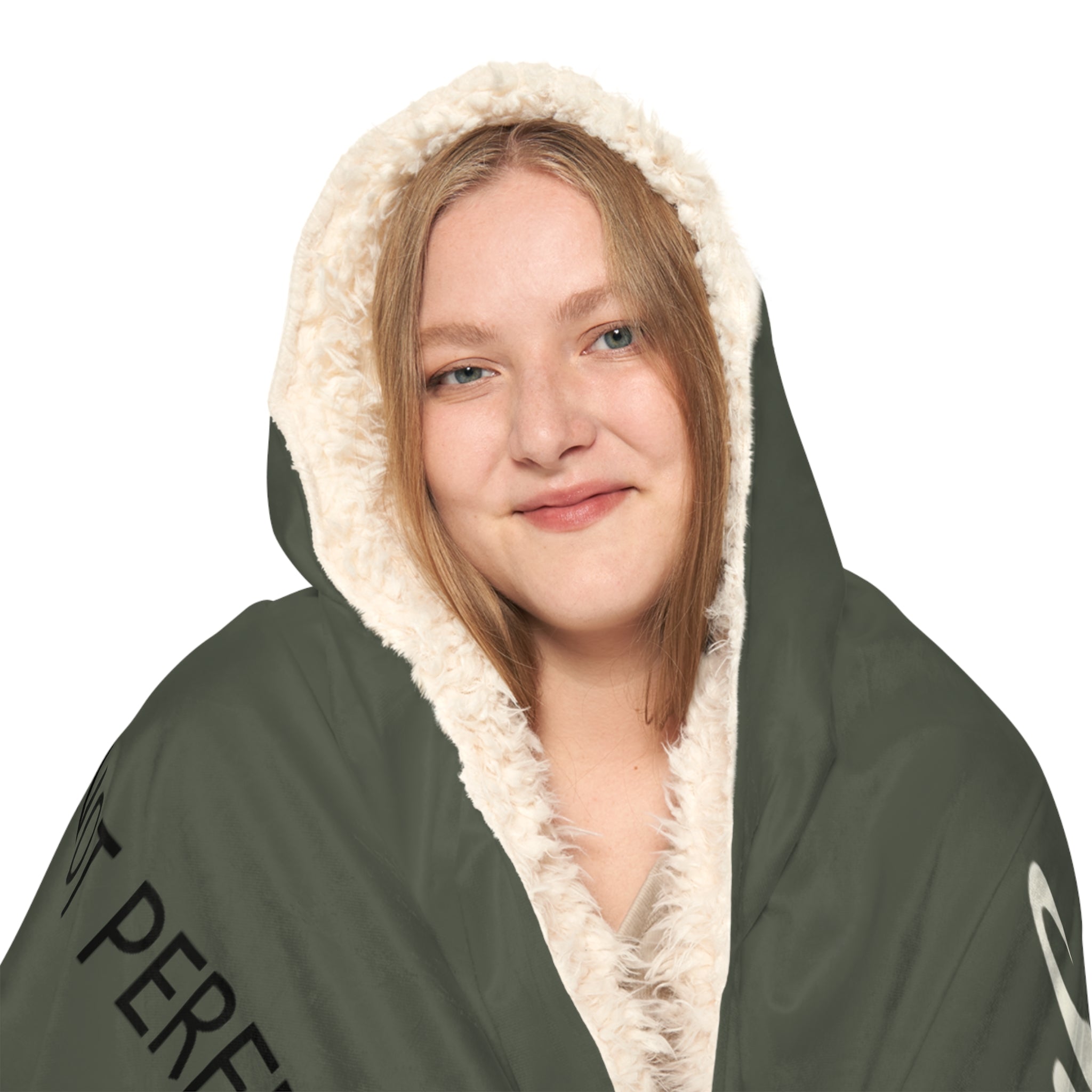 Hooded Blanket — "Jesus Just Us" Sherpa Snuggle Blanket (Faith-Inspired)