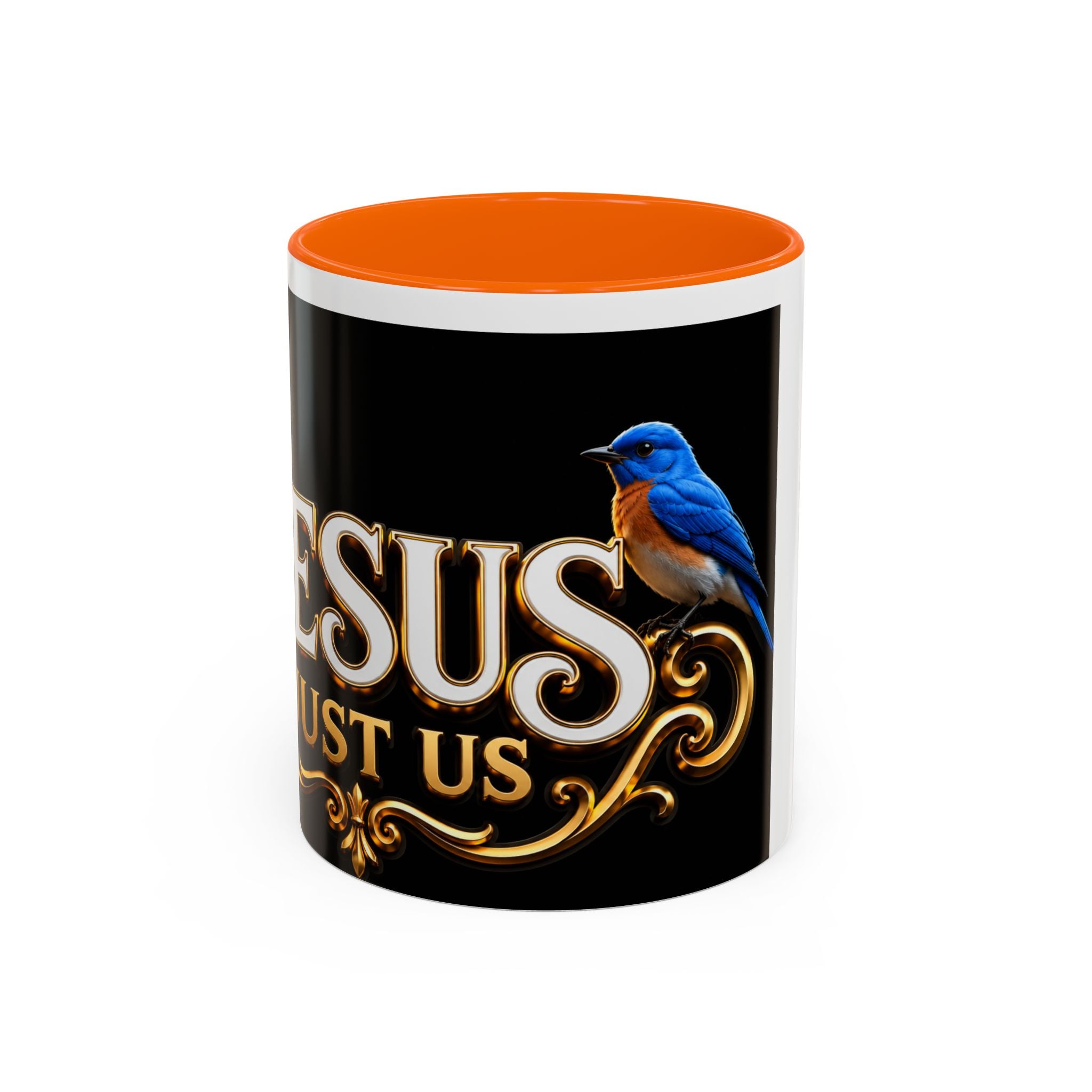 Jesus Trusts Us Coffee Mug — Bluebird Faith Accent Mug (11/15oz)