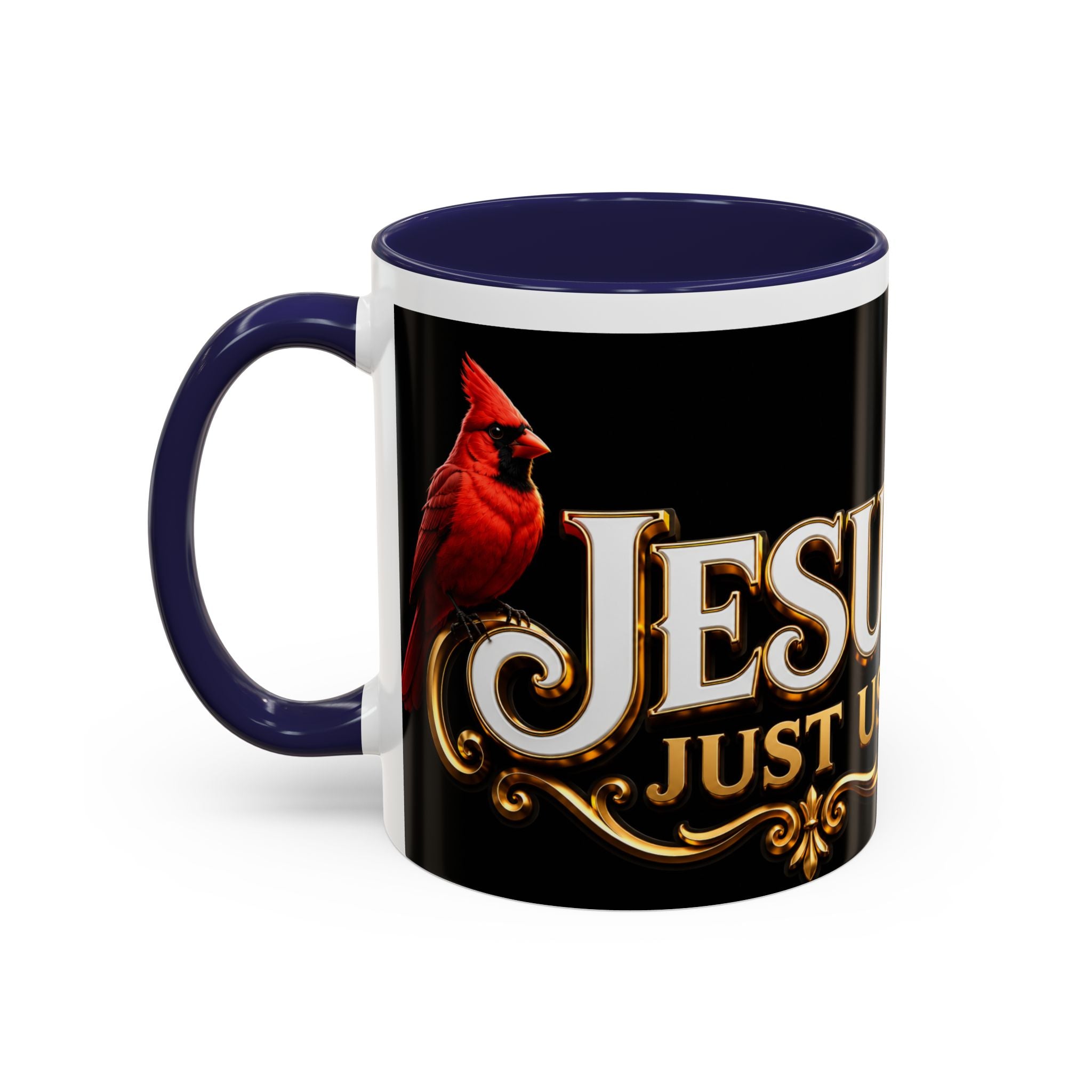 Jesus Trusts Us Coffee Mug — Bluebird Faith Accent Mug (11/15oz)