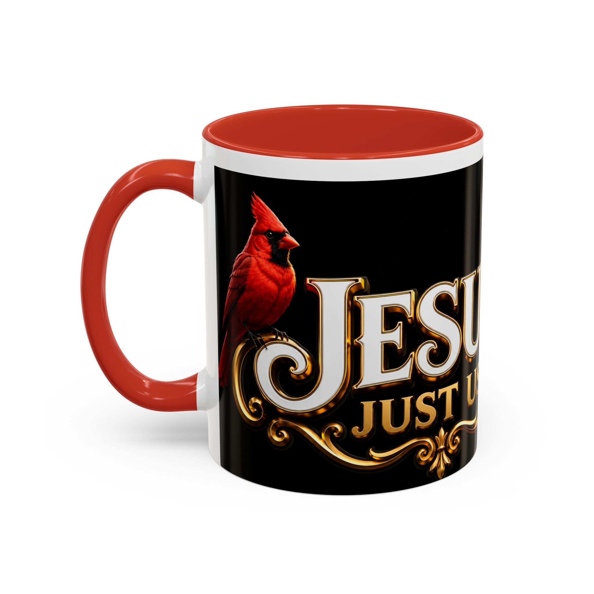 Jesus Trusts Us Coffee Mug — Bluebird Faith Accent Mug (11/15oz)
