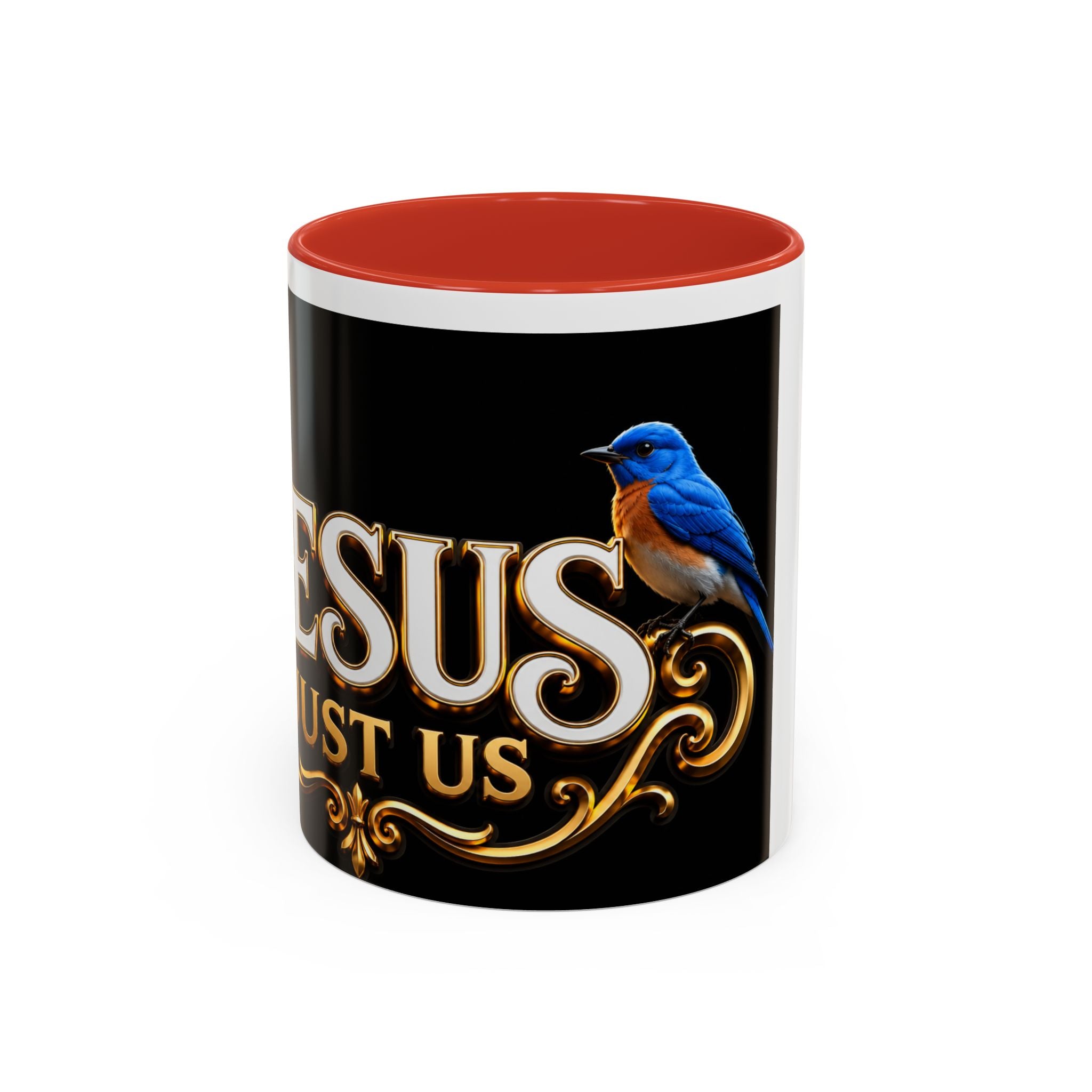 Jesus Trusts Us Coffee Mug — Bluebird Faith Accent Mug (11/15oz)