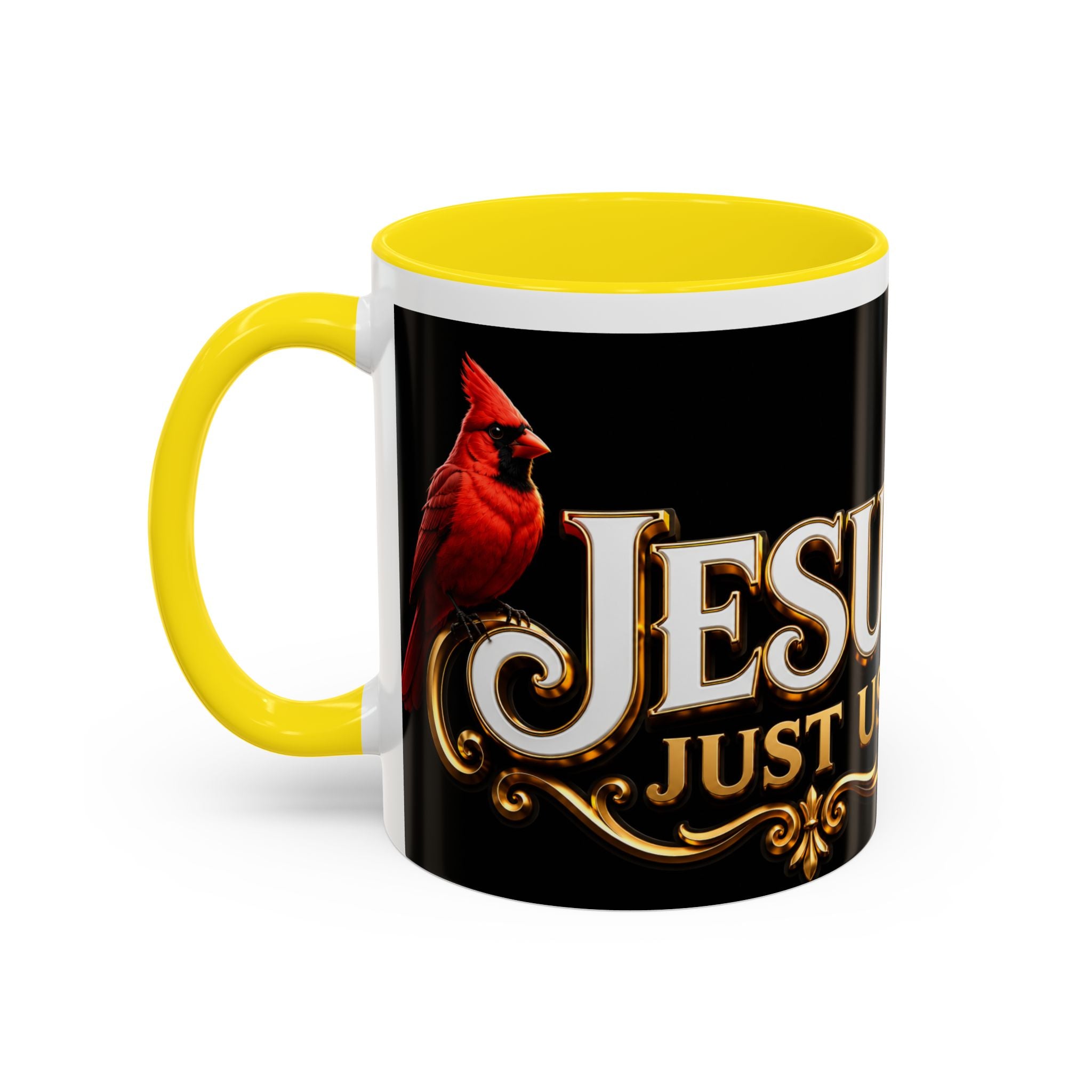 Jesus Trusts Us Coffee Mug — Bluebird Faith Accent Mug (11/15oz)