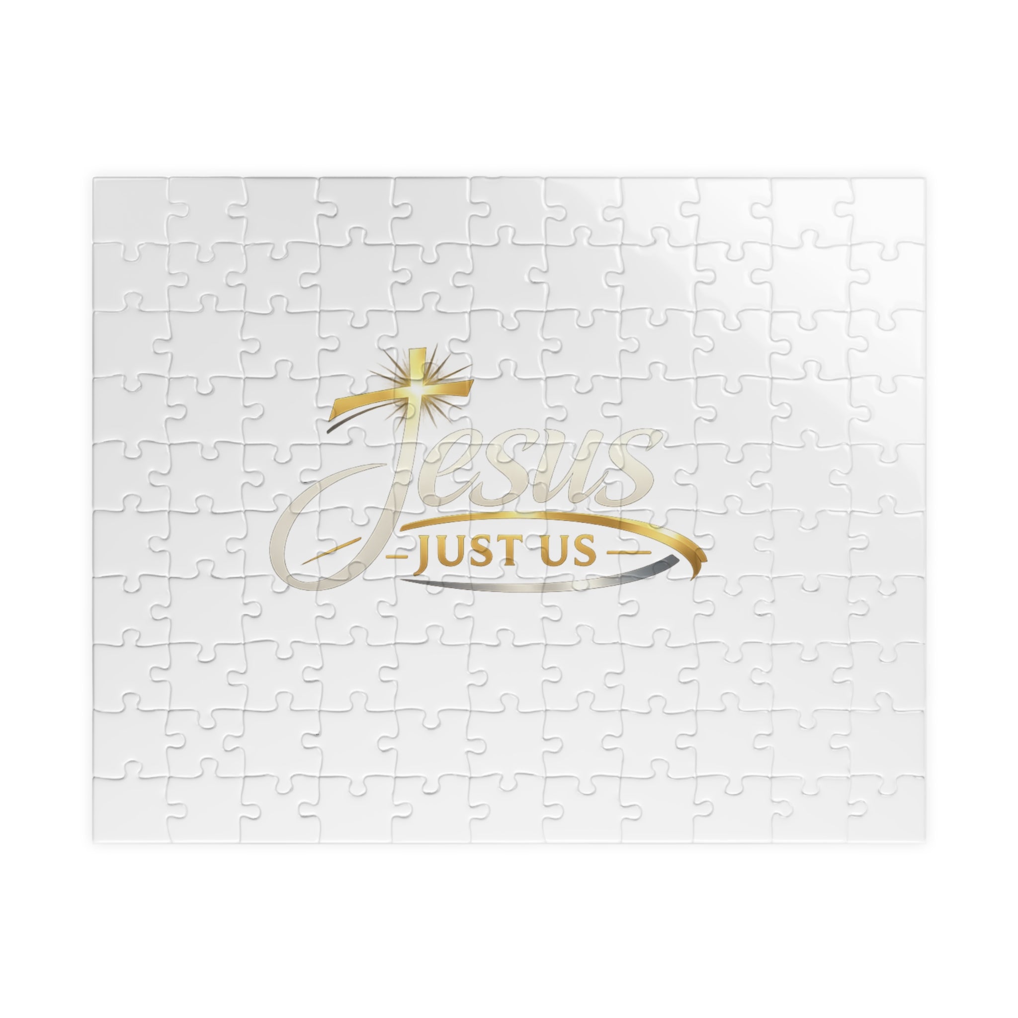 Star & Script Custom Puzzle — "Just Us" Gold Design (110–1014 pcs)