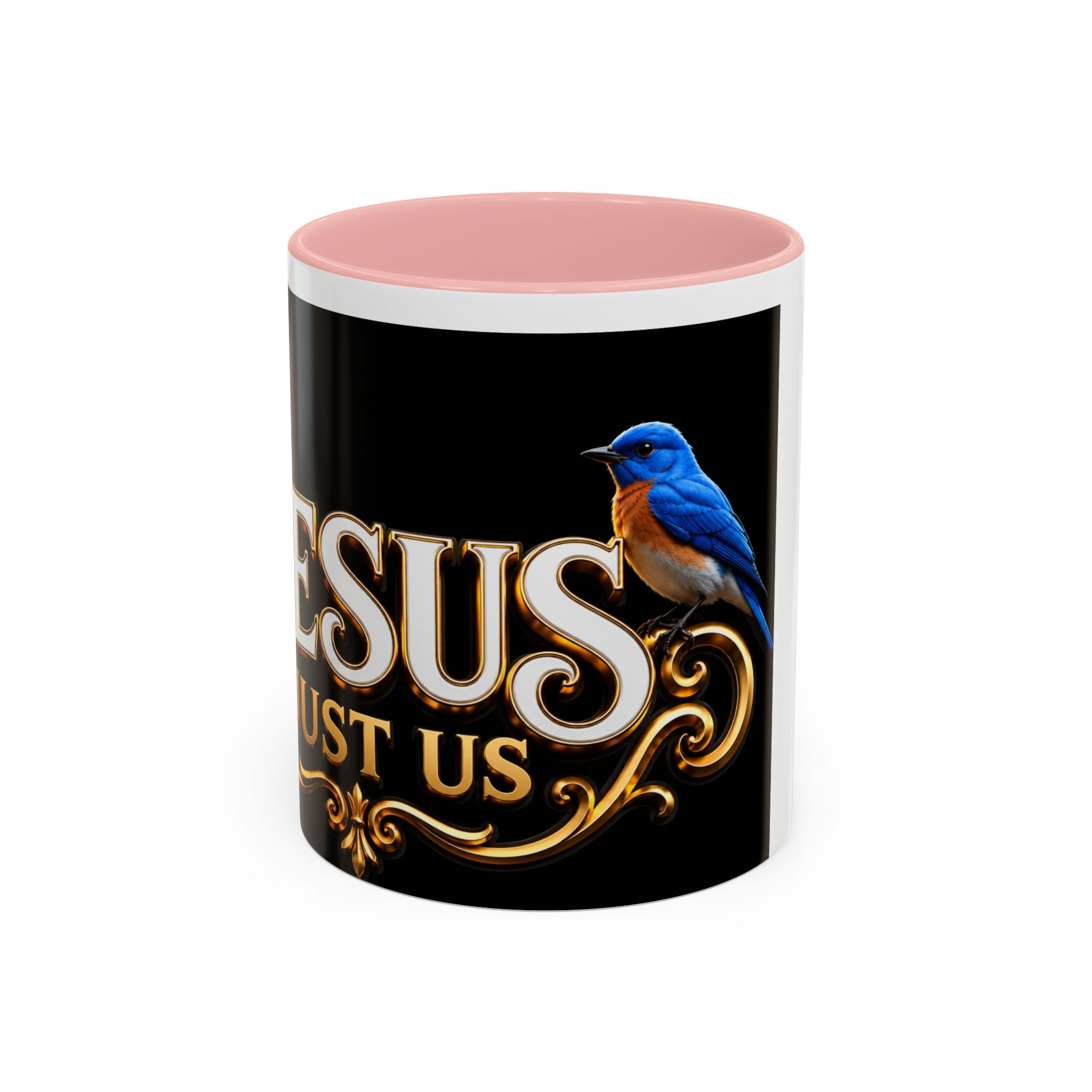 Jesus Trusts Us Coffee Mug — Bluebird Faith Accent Mug (11/15oz)
