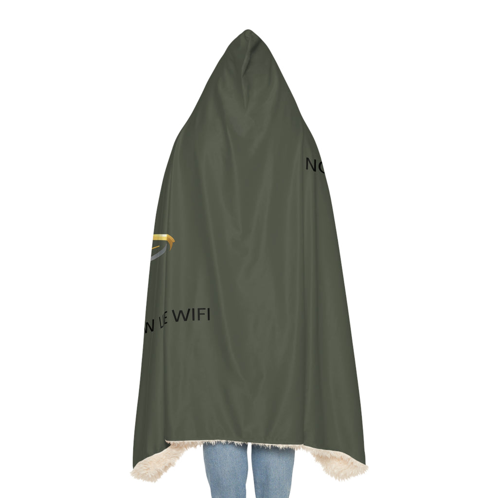 Hooded Blanket — "Jesus Just Us" Sherpa Snuggle Blanket (Faith-Inspired)
