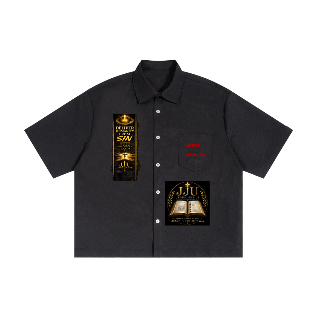 Unisex Boxy Heavyweight Short Sleeve Shirt