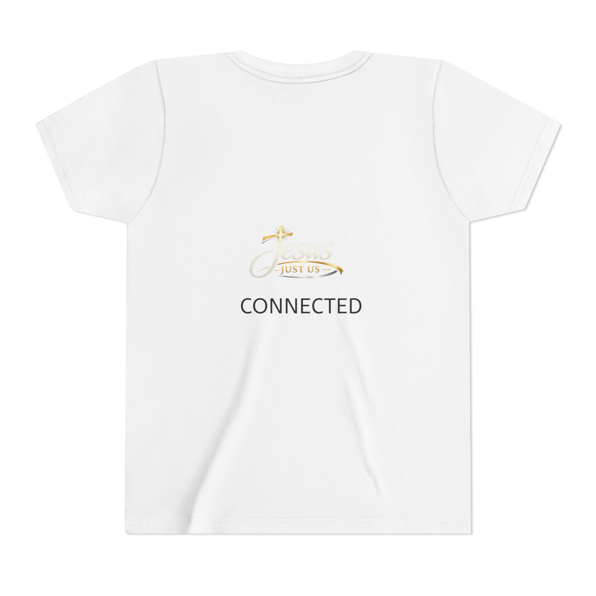Youth Tee — JESUSFI “Connect Now / Connected” Faith Graphic