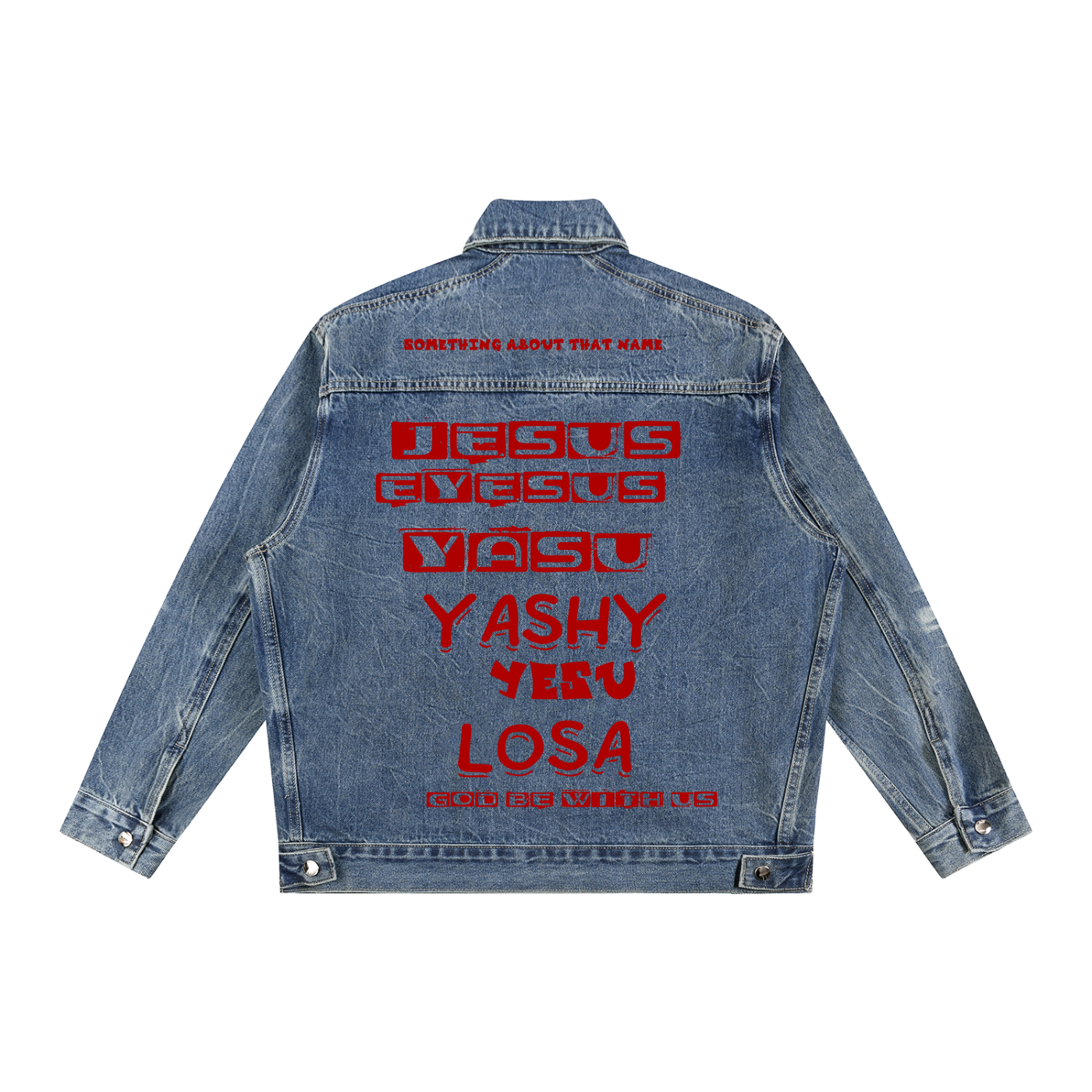 Vintage Wash Zip Up Denim Jacket